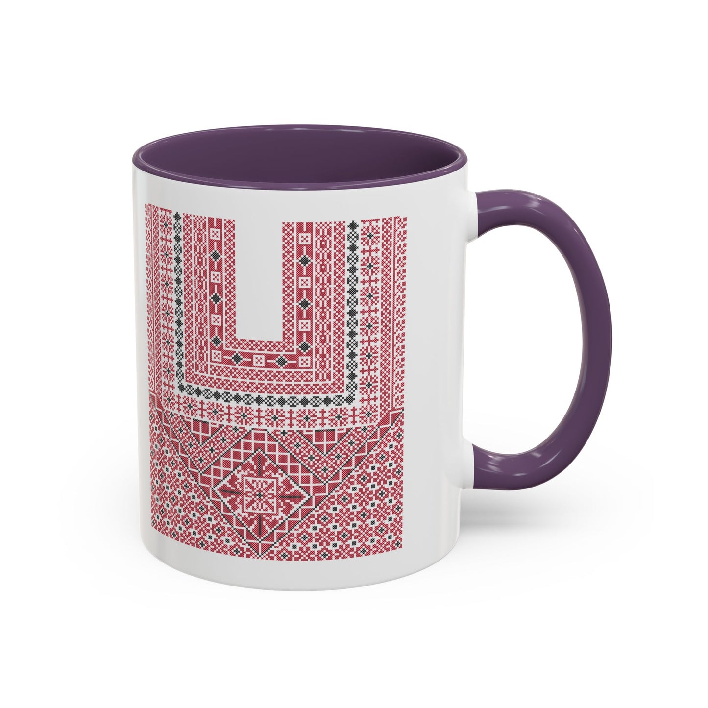 Ramallah Chest Panel, The Heritage Threads Mug (Third), A Sip of Palestinian Heritage.