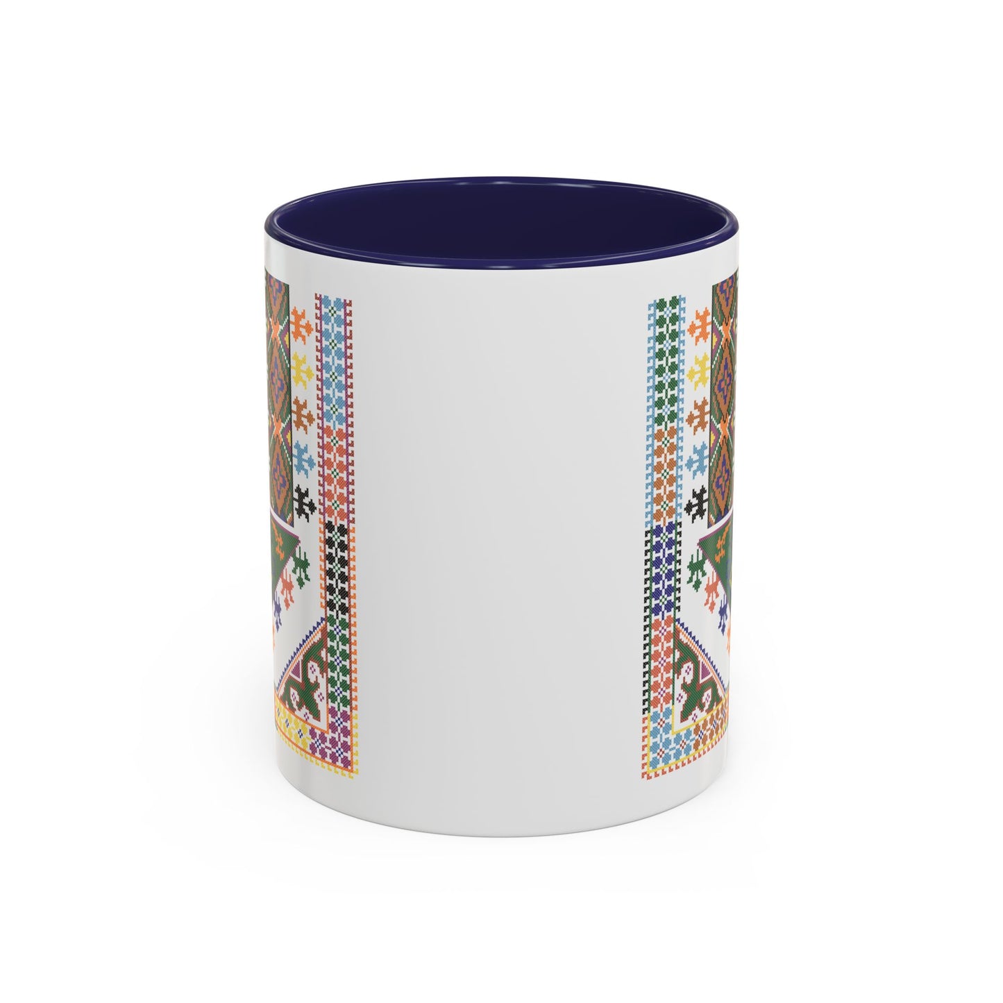 "Basil" Tulkaram Chest Panel Mug,  A Sip of Palestinian Heritage.