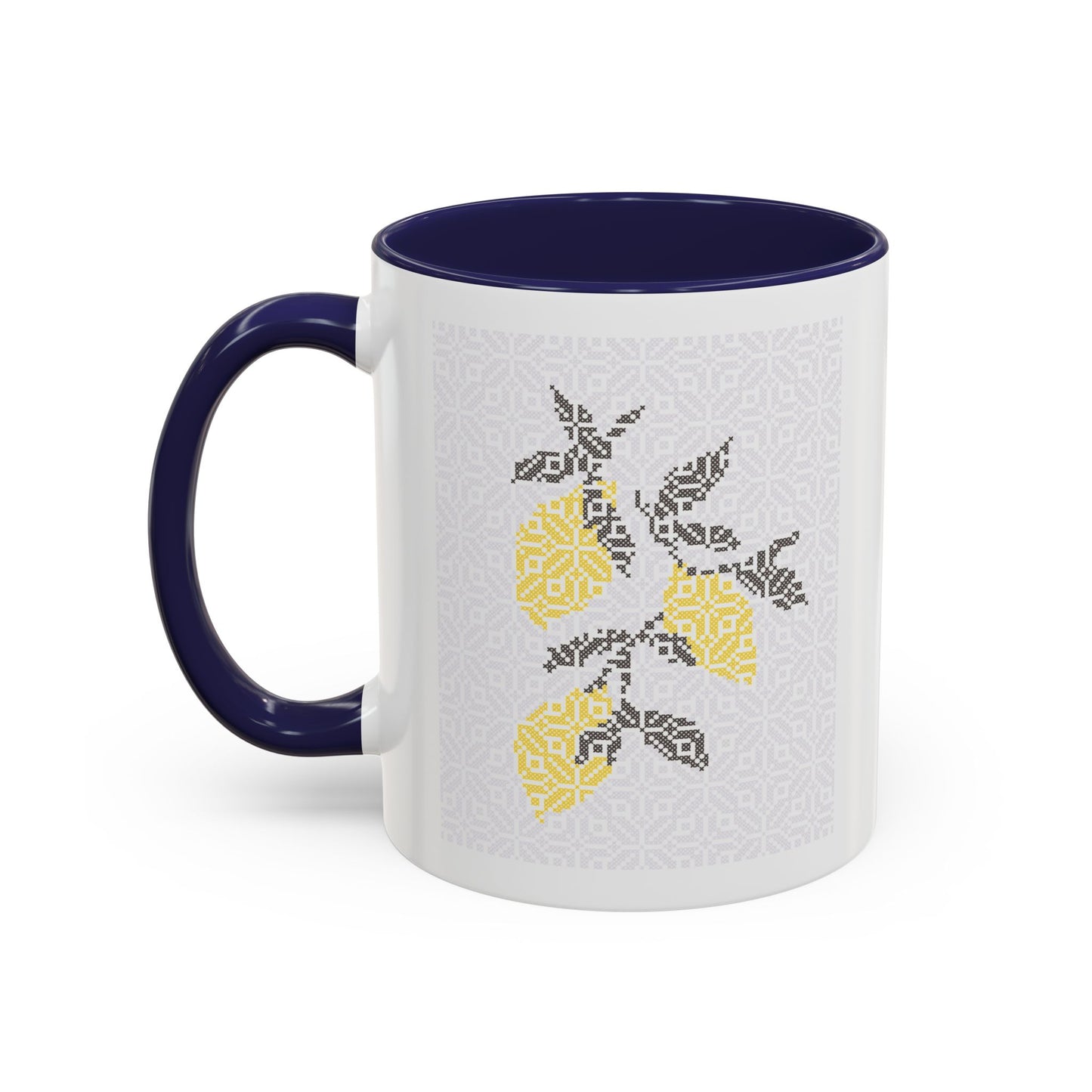 Palestinian Lemons Mug, A Sip of Palestinian Heritage.