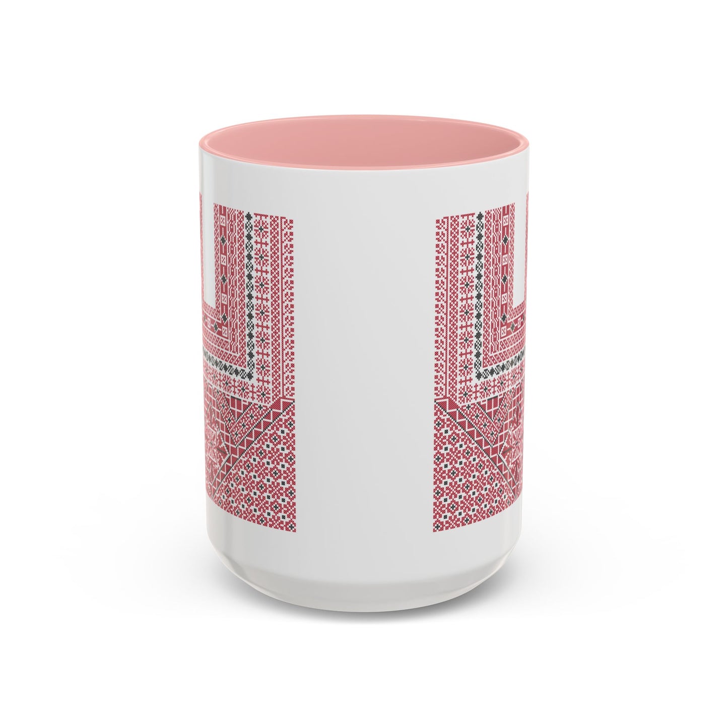 Ramallah Chest Panel, The Heritage Threads Mug (Third), A Sip of Palestinian Heritage.