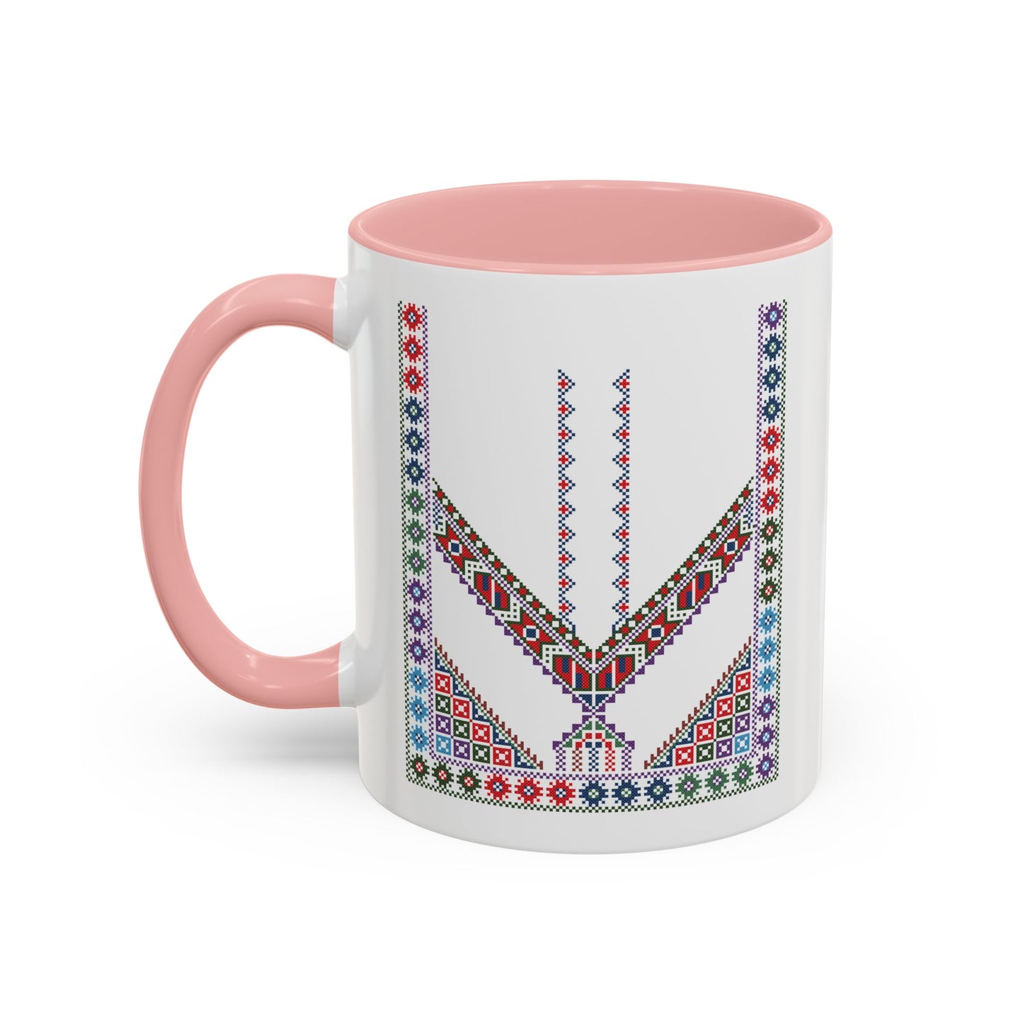 "Stones of Home" Tulkaram Chest Panel Mug,  A Sip of Palestinian Heritage.