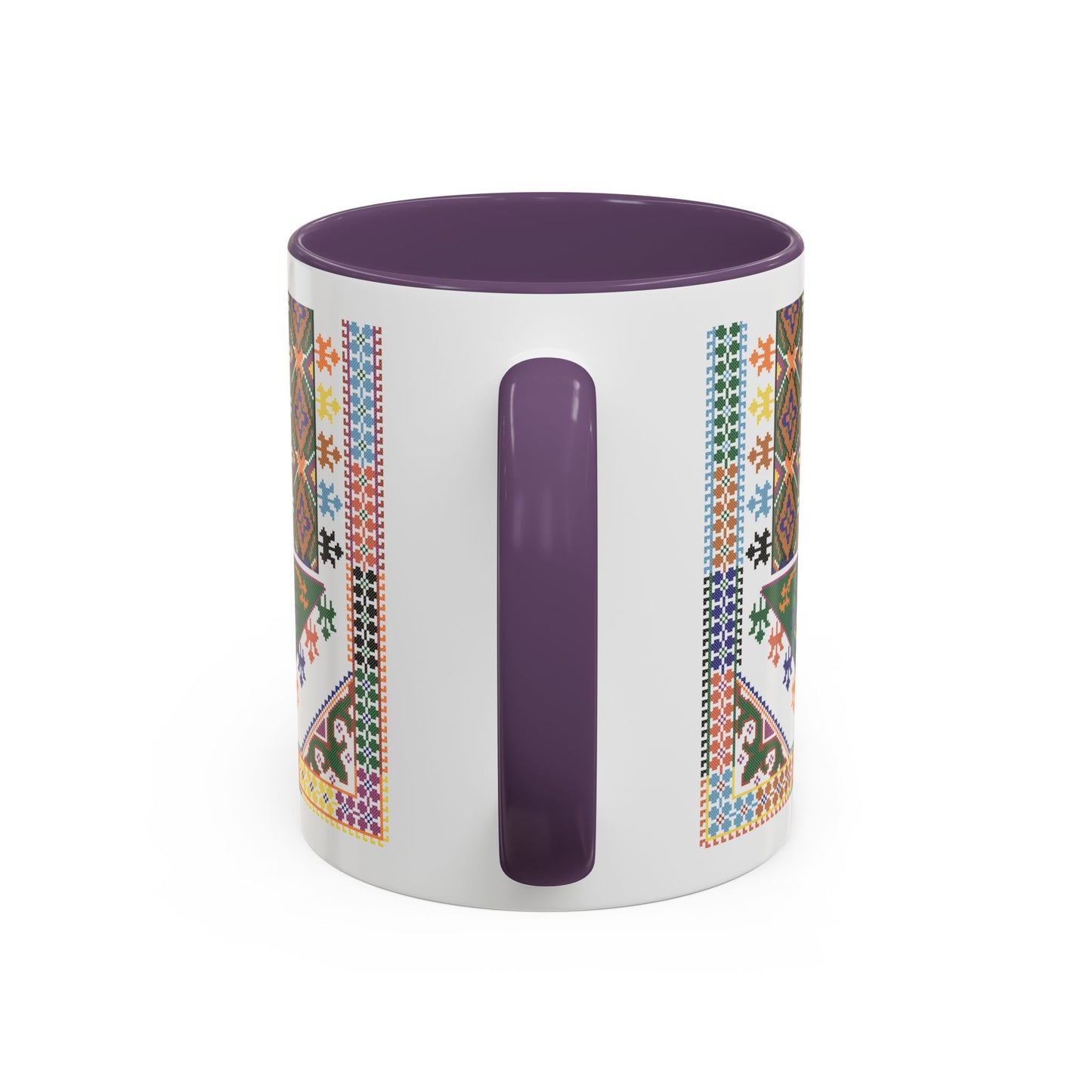 "Basil" Tulkaram Chest Panel Mug,  A Sip of Palestinian Heritage.