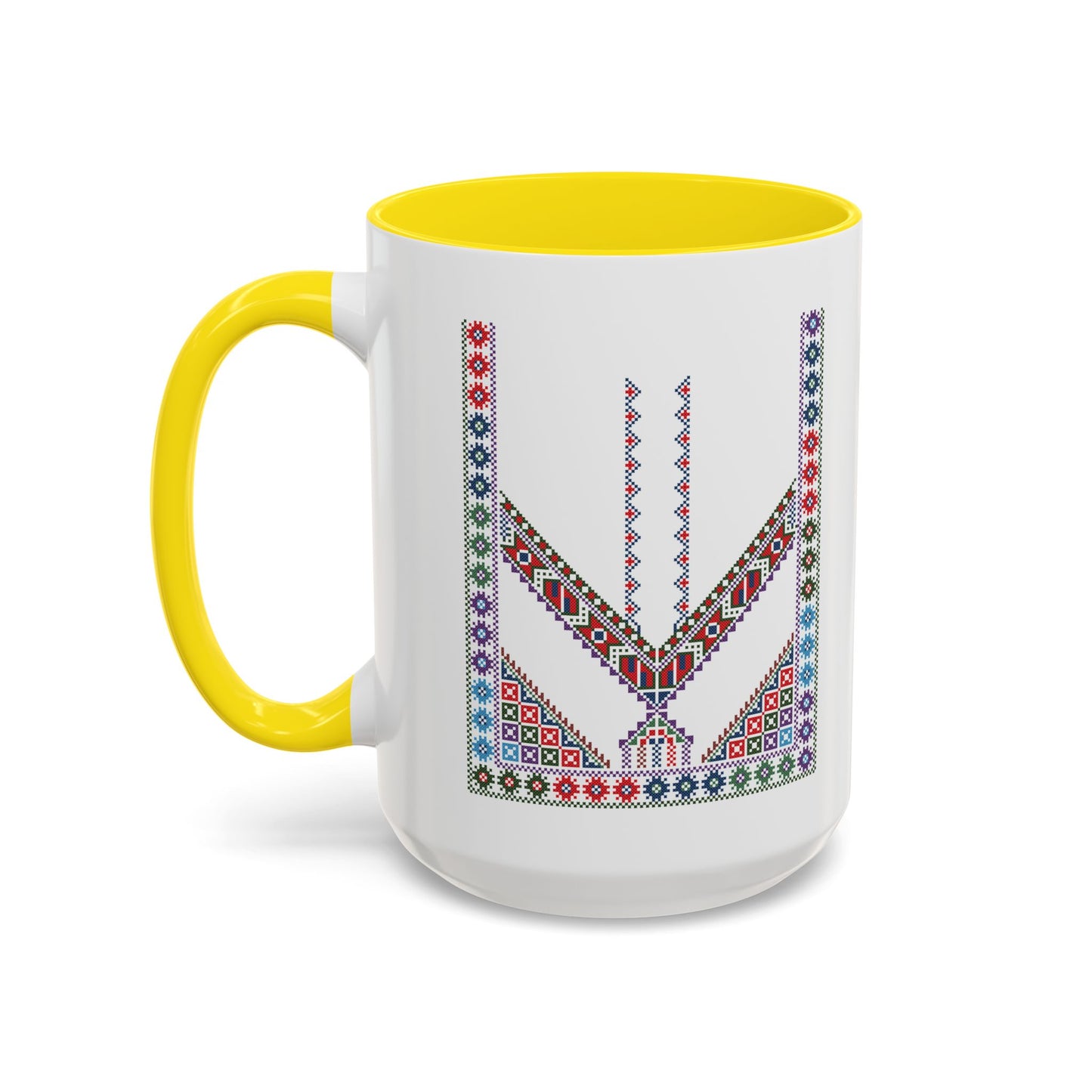 "Stones of Home" Tulkaram Chest Panel Mug,  A Sip of Palestinian Heritage.