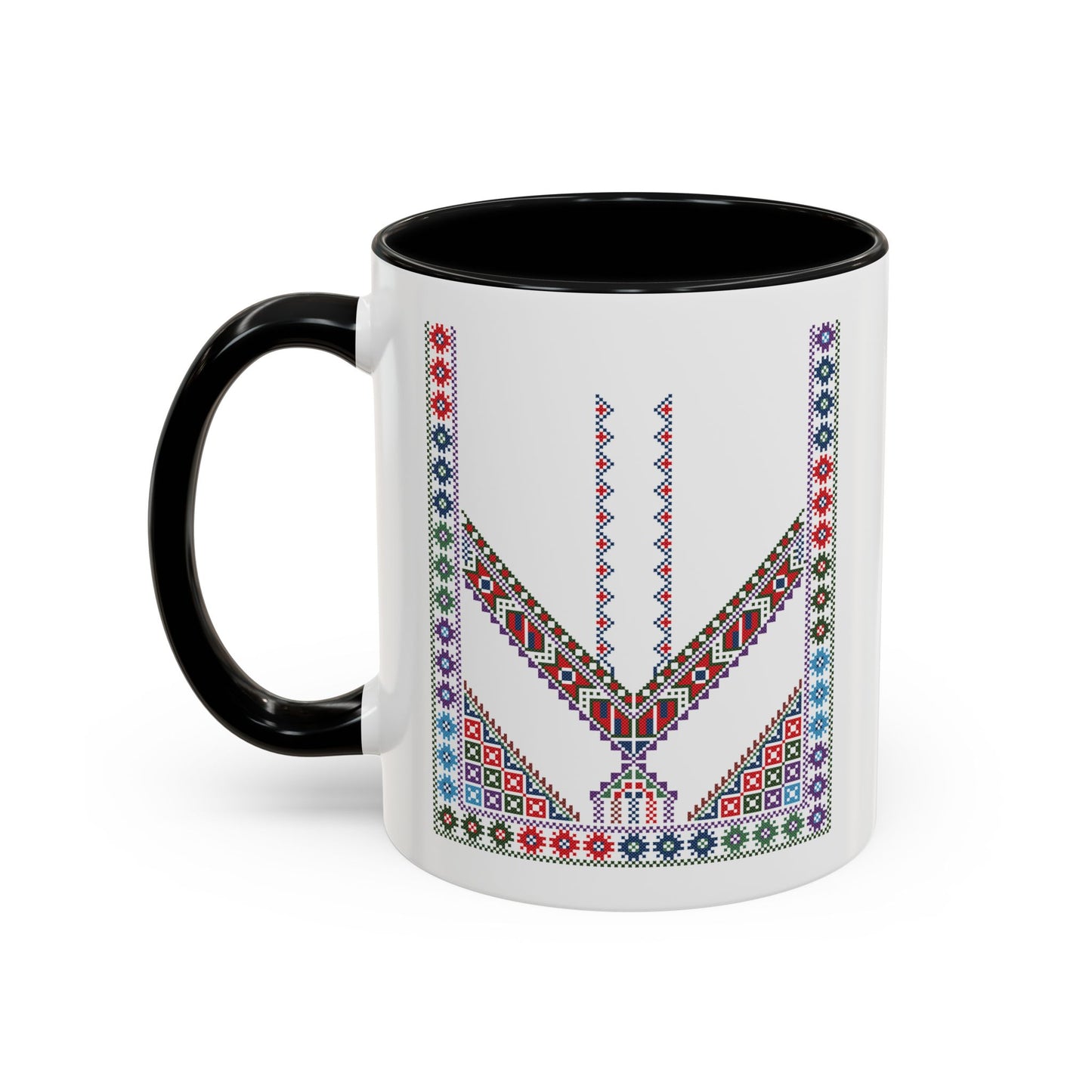 "Stones of Home" Tulkaram Chest Panel Mug,  A Sip of Palestinian Heritage.