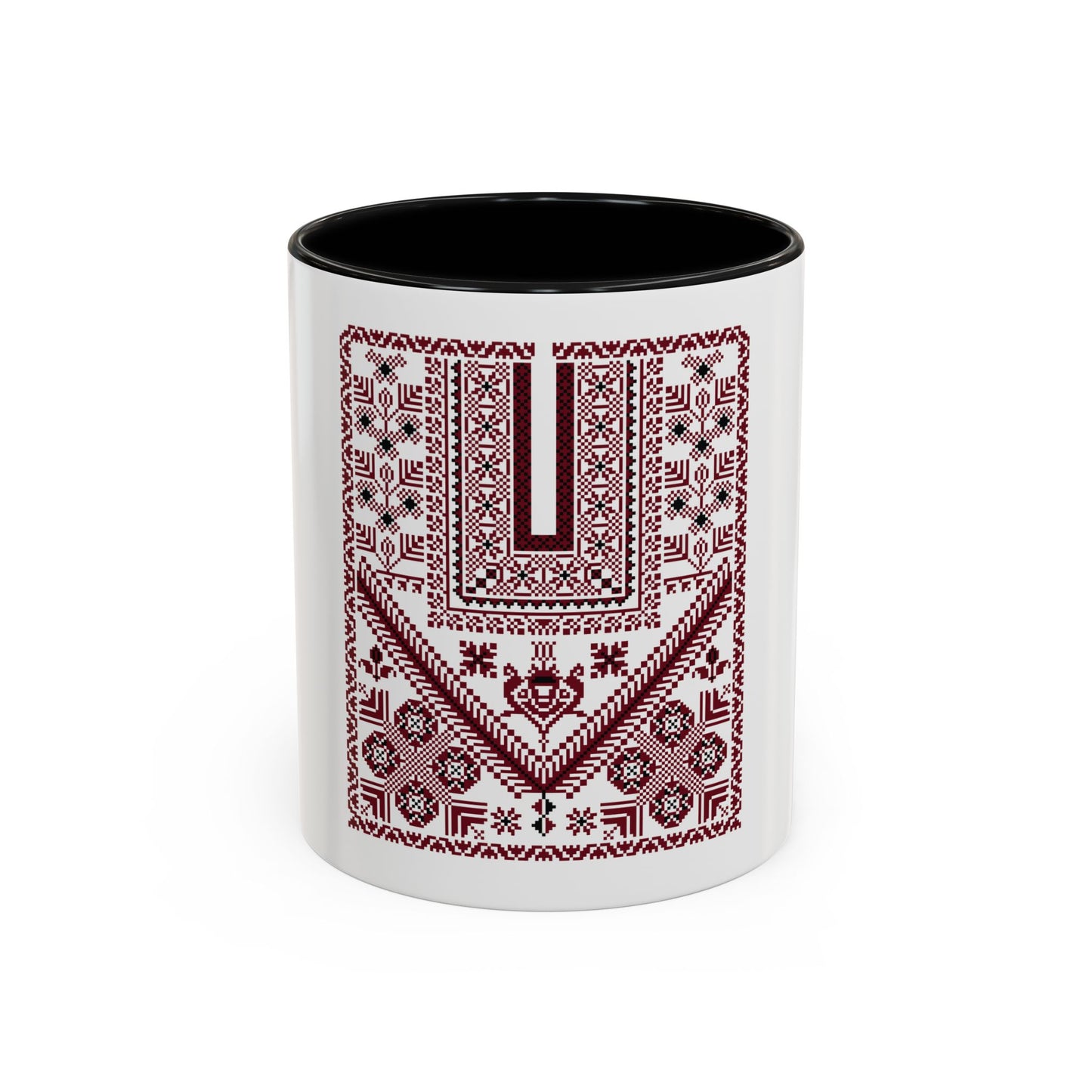 Ramallah Chest Panel, The Heritage Threads Mug (First), A Sip of Palestinian Heritage.