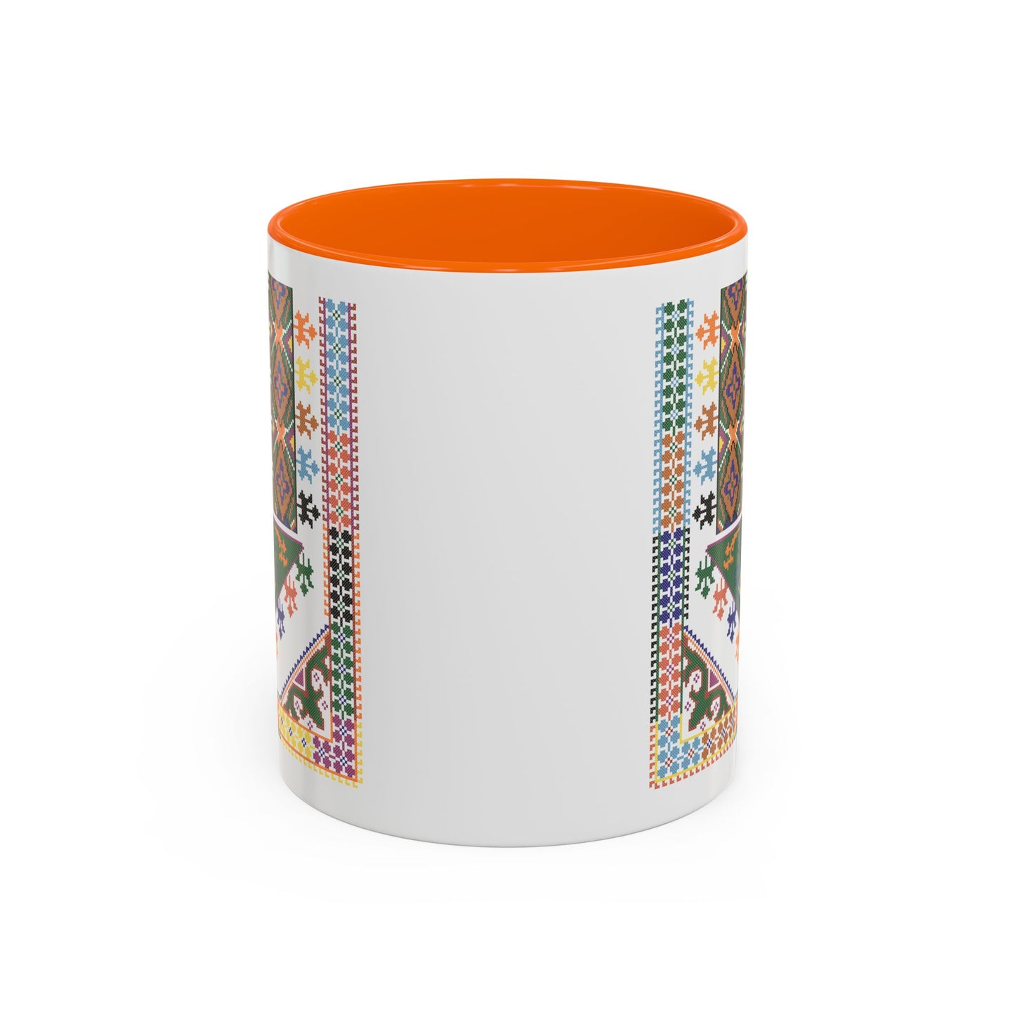 "Basil" Tulkaram Chest Panel Mug,  A Sip of Palestinian Heritage.