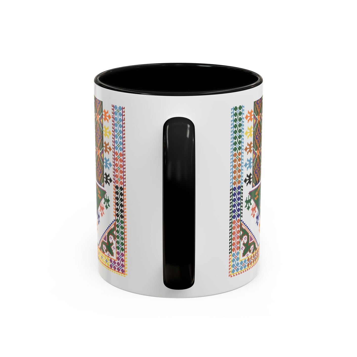 "Basil" Tulkaram Chest Panel Mug,  A Sip of Palestinian Heritage.