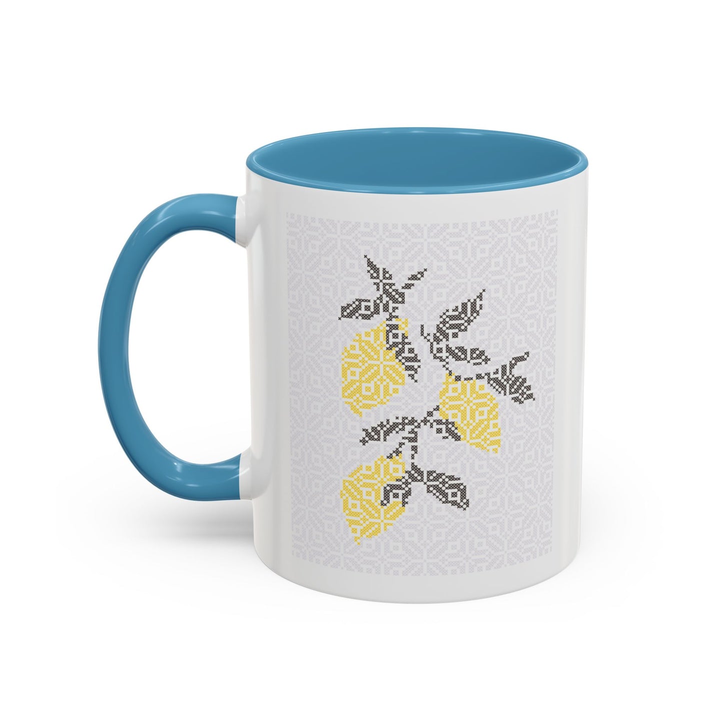 Palestinian Lemons Mug, A Sip of Palestinian Heritage.