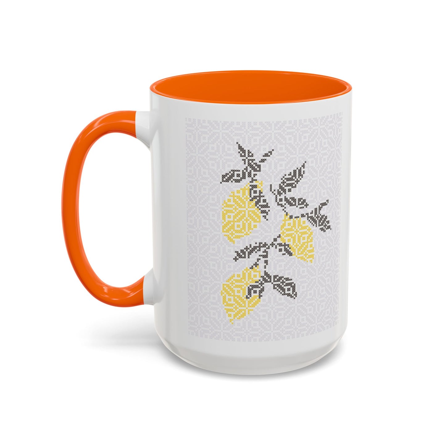 Palestinian Lemons Mug, A Sip of Palestinian Heritage.