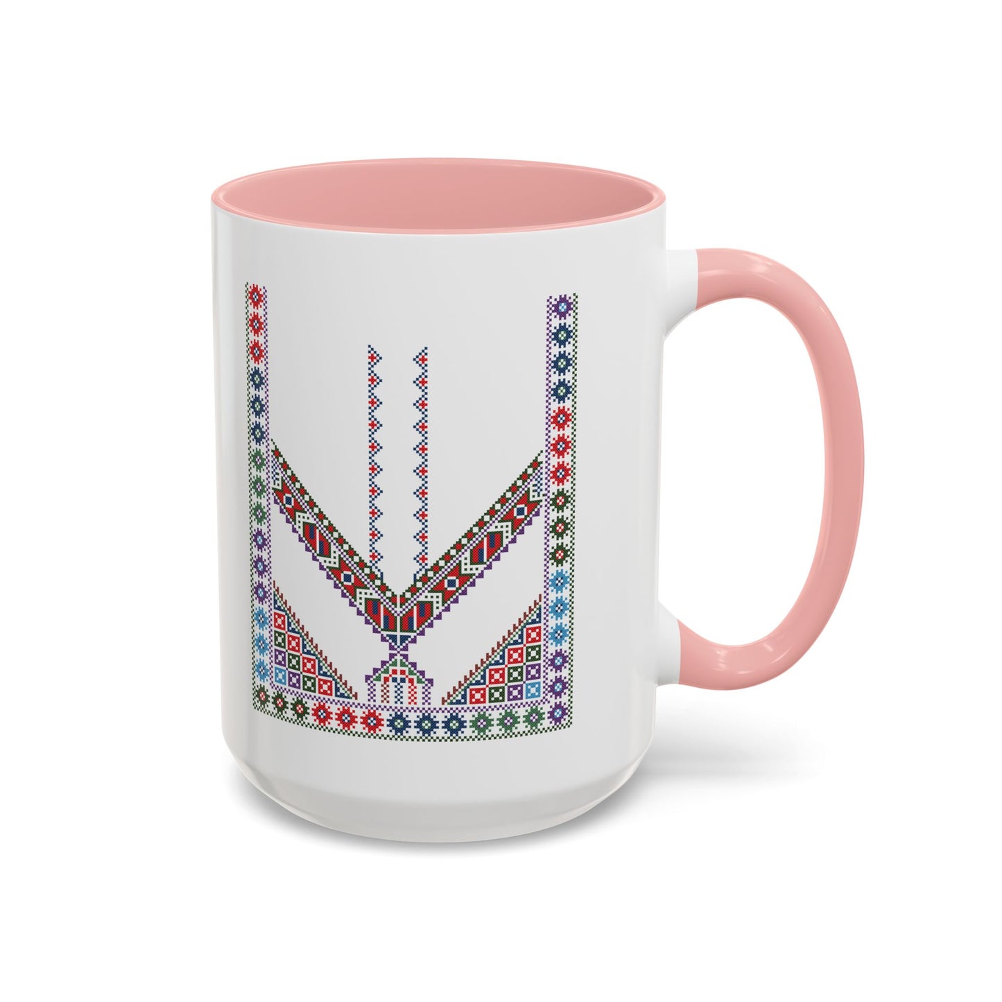 "Stones of Home" Tulkaram Chest Panel Mug,  A Sip of Palestinian Heritage.