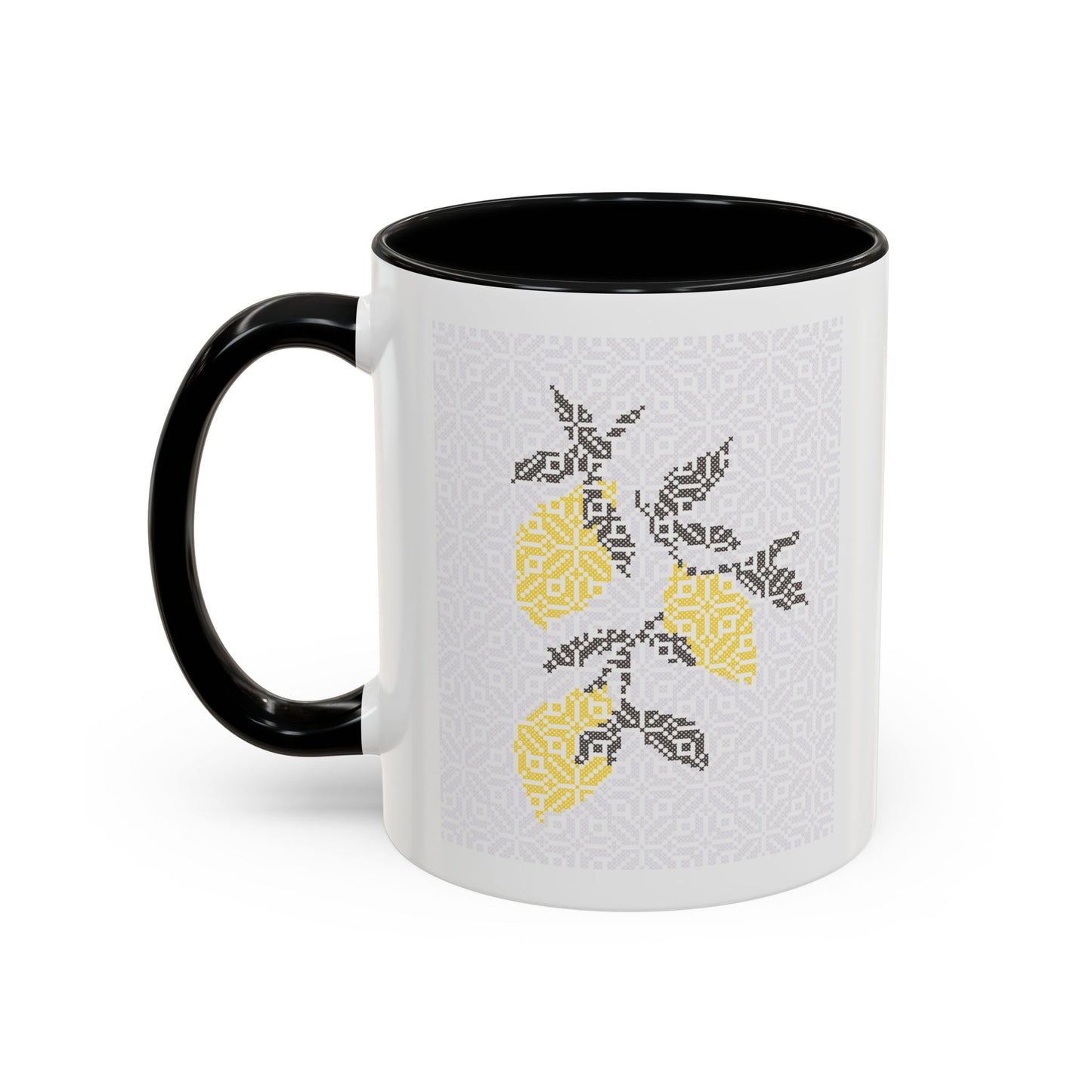 Palestinian Lemons Mug, A Sip of Palestinian Heritage.