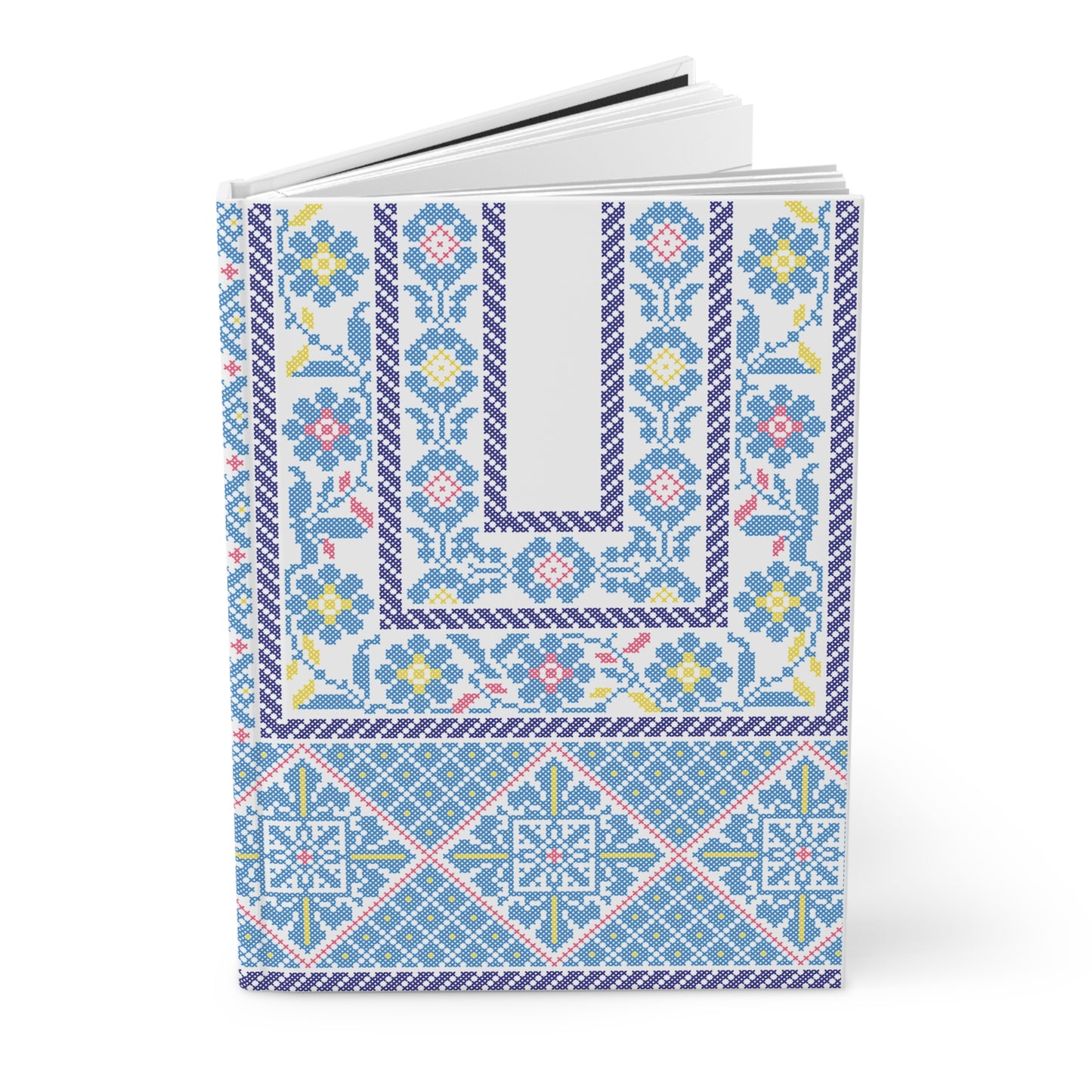 Ramallah Chest Panel- Blue 1980 Thobe - Hardcover Journal