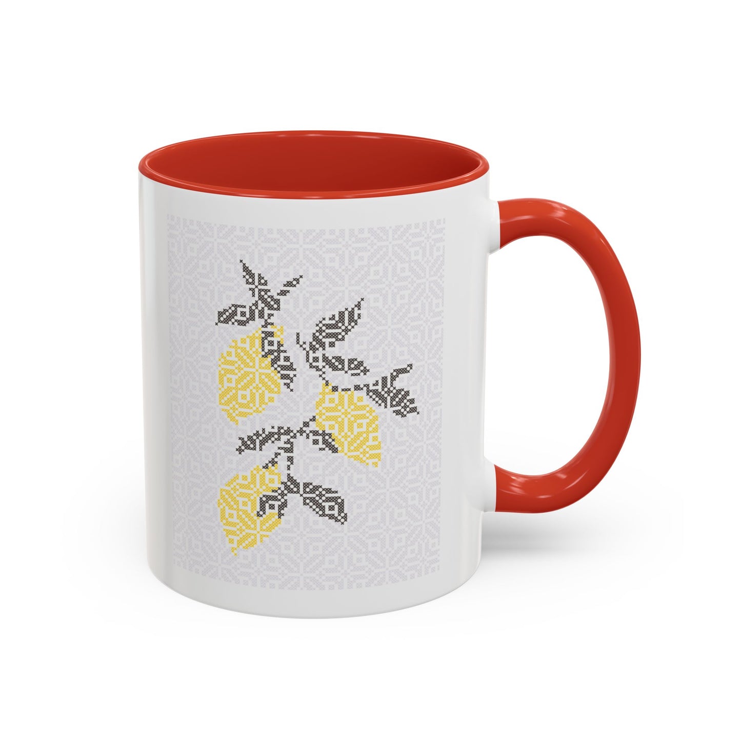 Palestinian Lemons Mug, A Sip of Palestinian Heritage.