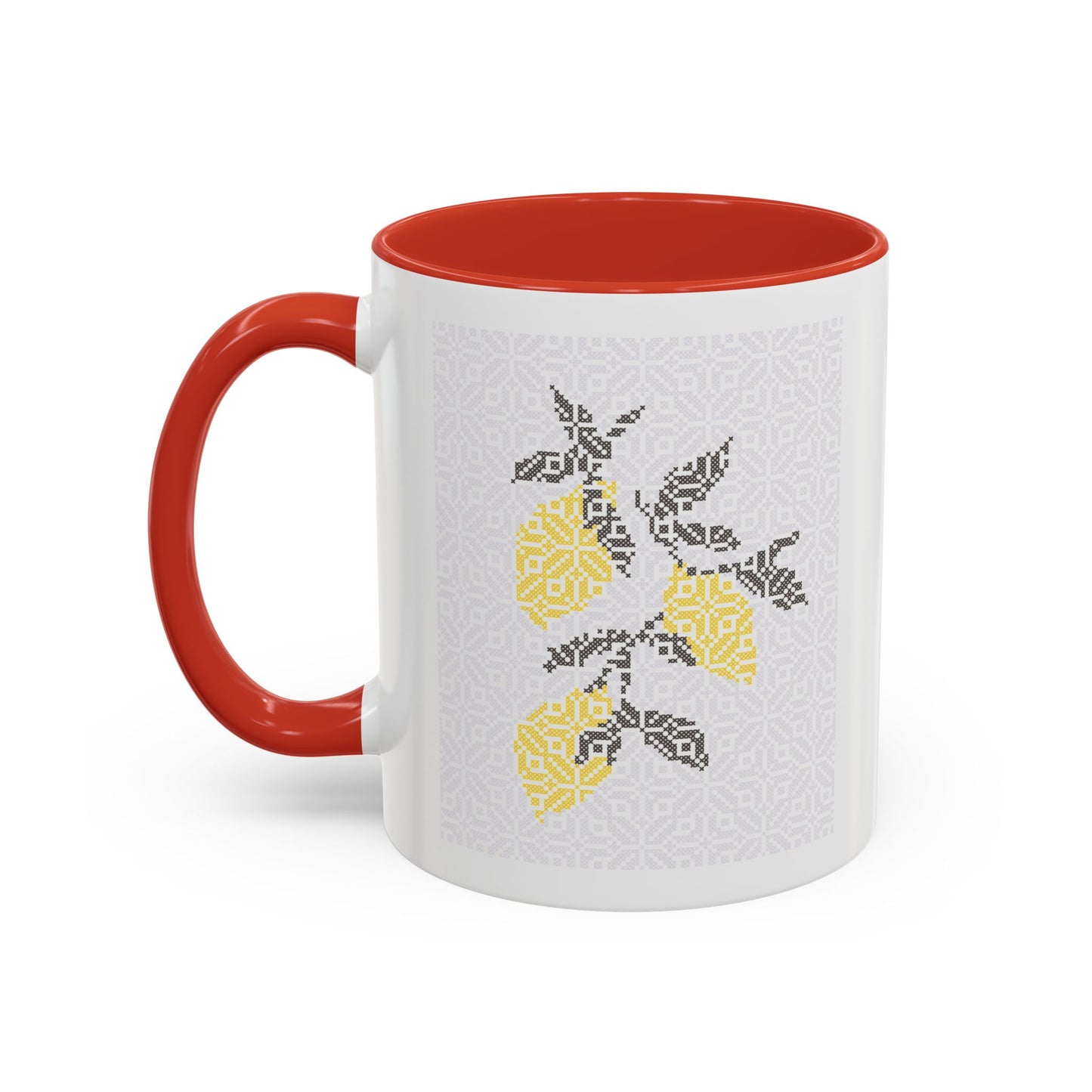 Palestinian Lemons Mug, A Sip of Palestinian Heritage.