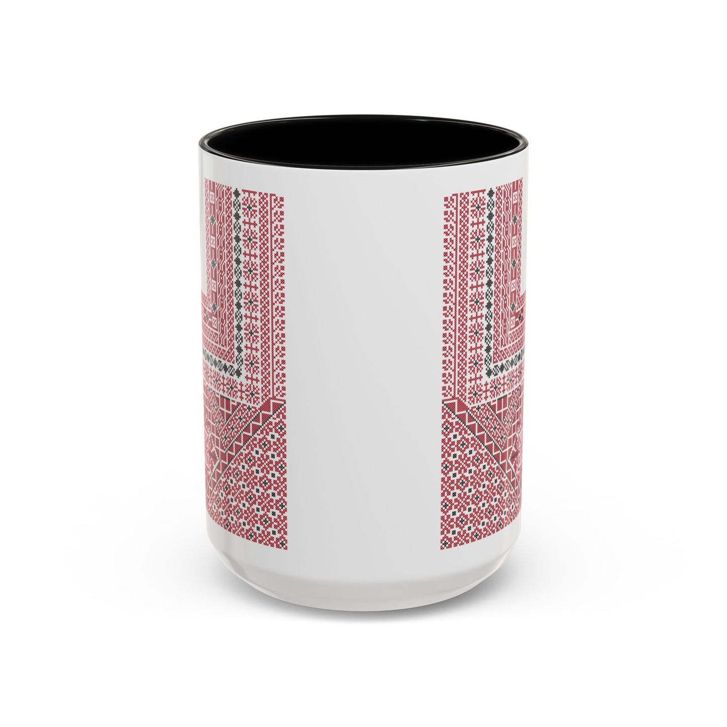 Ramallah Chest Panel, The Heritage Threads Mug (Third), A Sip of Palestinian Heritage.