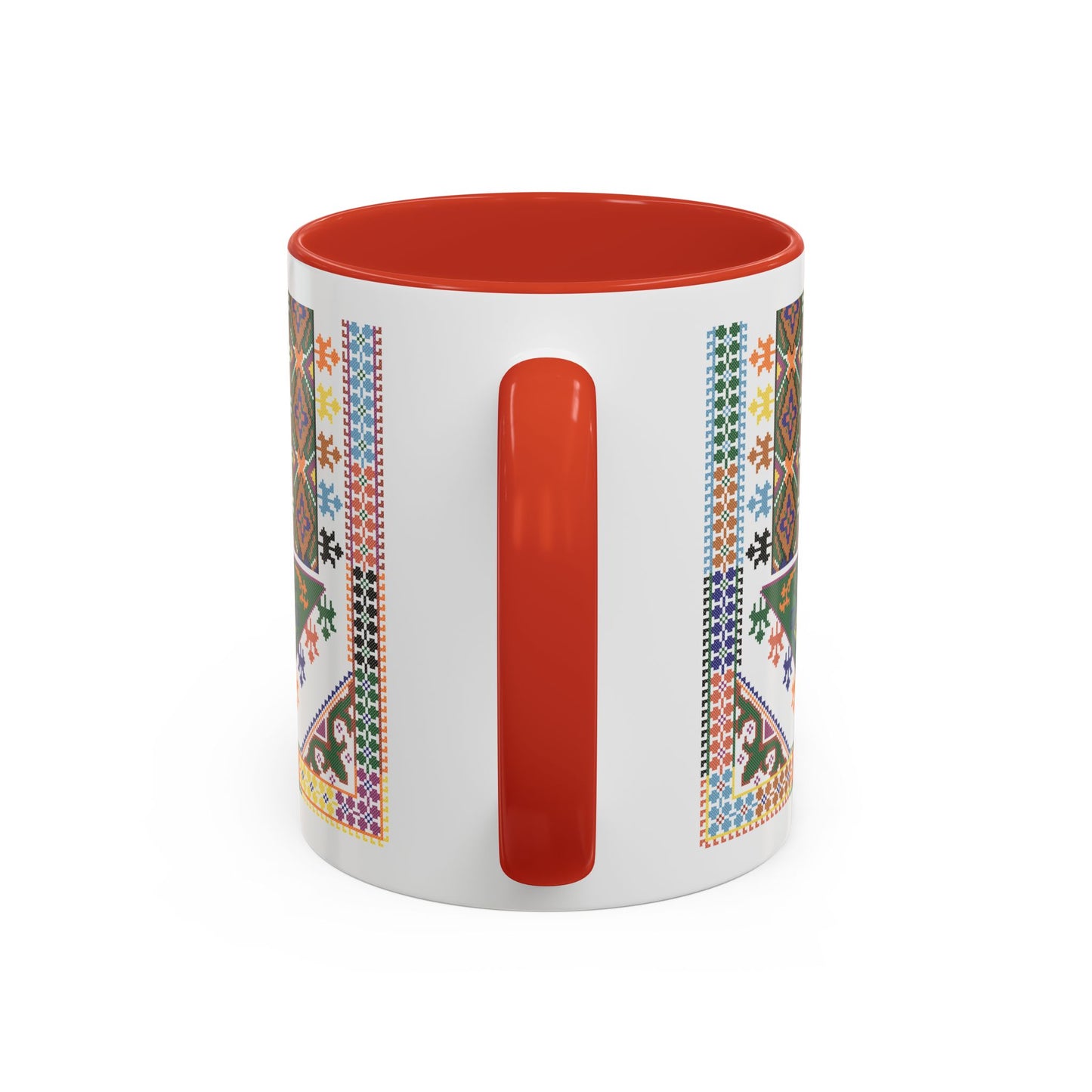 "Basil" Tulkaram Chest Panel Mug,  A Sip of Palestinian Heritage.