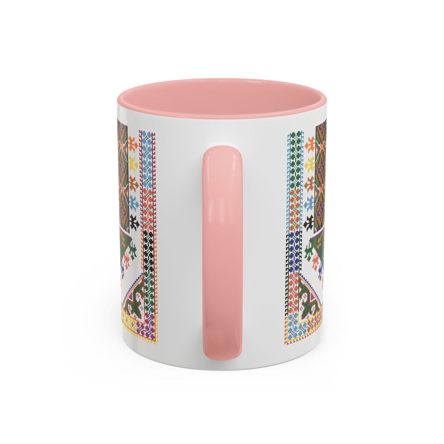 "Basil" Tulkaram Chest Panel Mug,  A Sip of Palestinian Heritage.