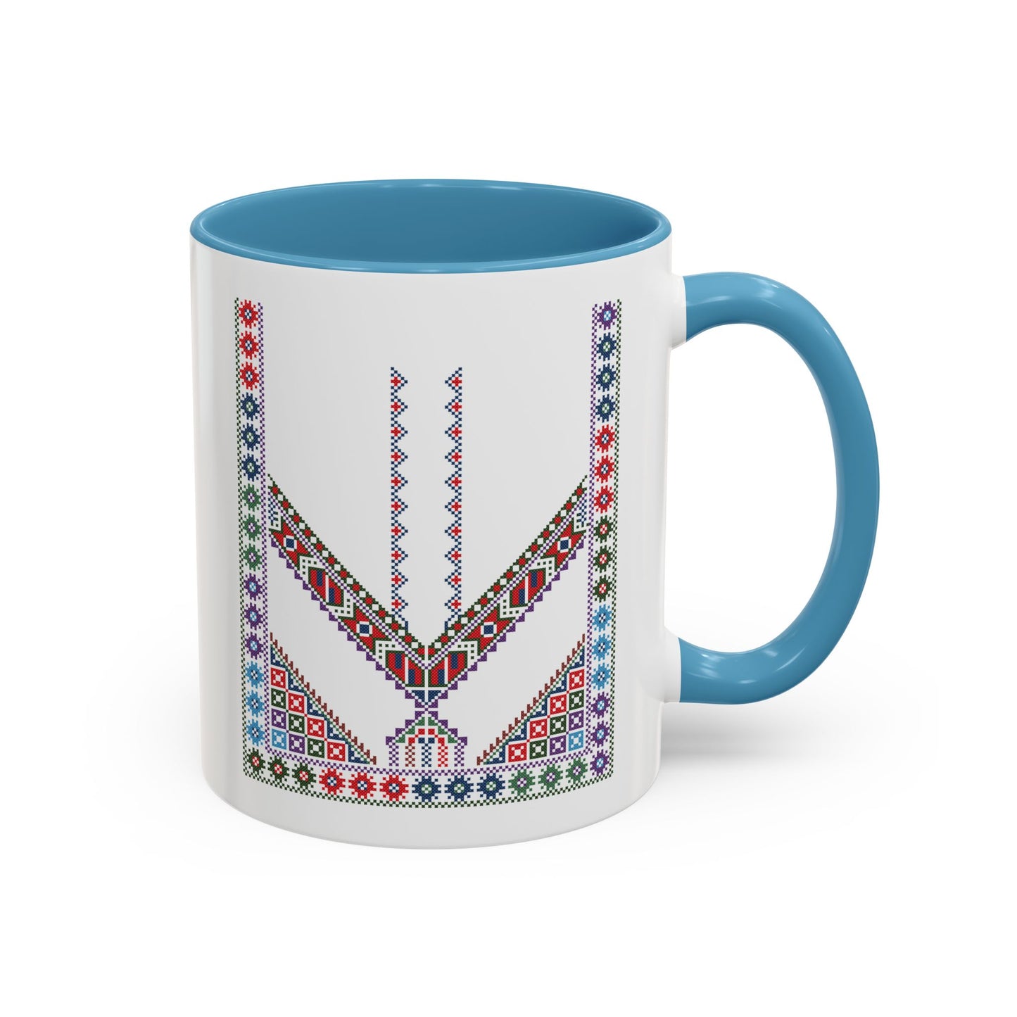 "Stones of Home" Tulkaram Chest Panel Mug,  A Sip of Palestinian Heritage.