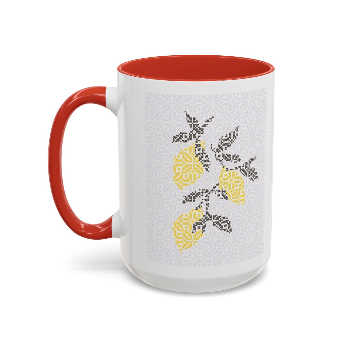 Palestinian Lemons Mug, A Sip of Palestinian Heritage.