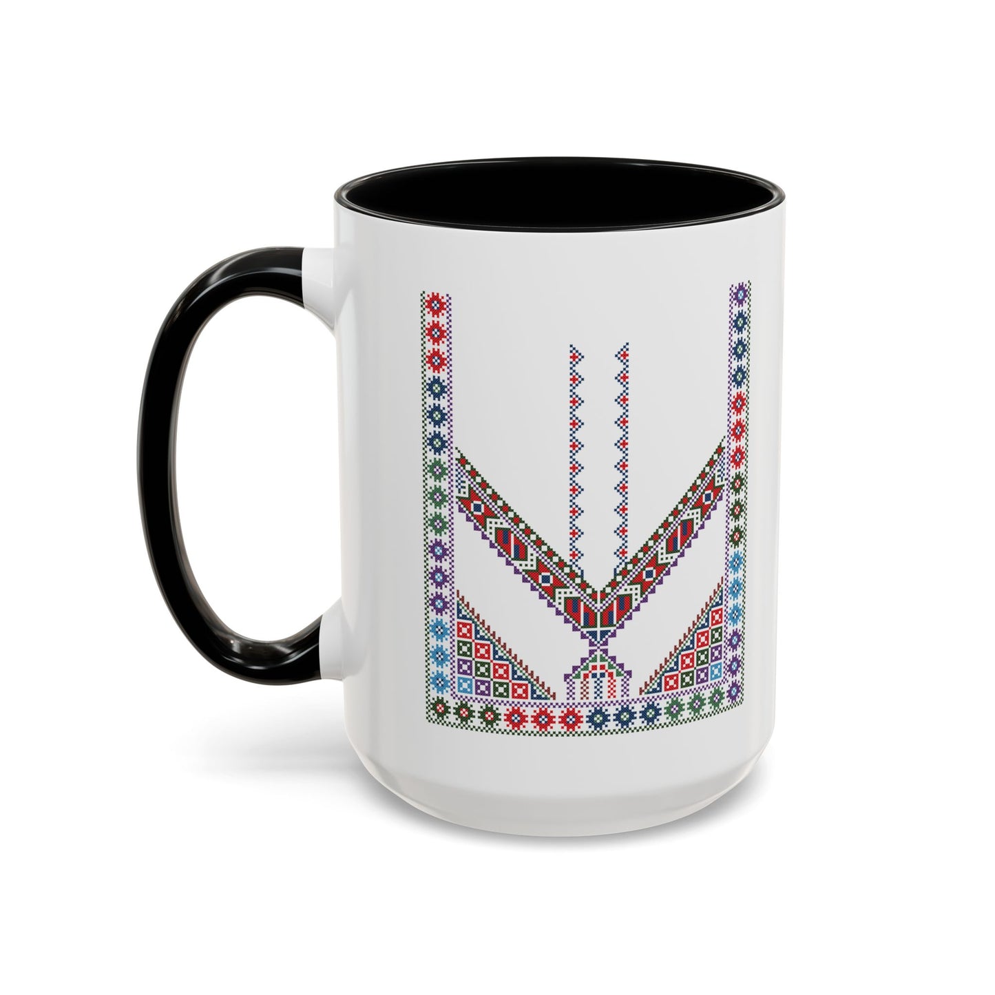 "Stones of Home" Tulkaram Chest Panel Mug,  A Sip of Palestinian Heritage.