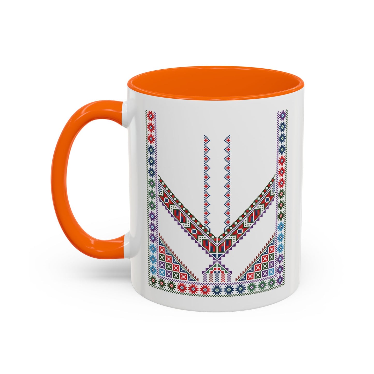 "Stones of Home" Tulkaram Chest Panel Mug,  A Sip of Palestinian Heritage.