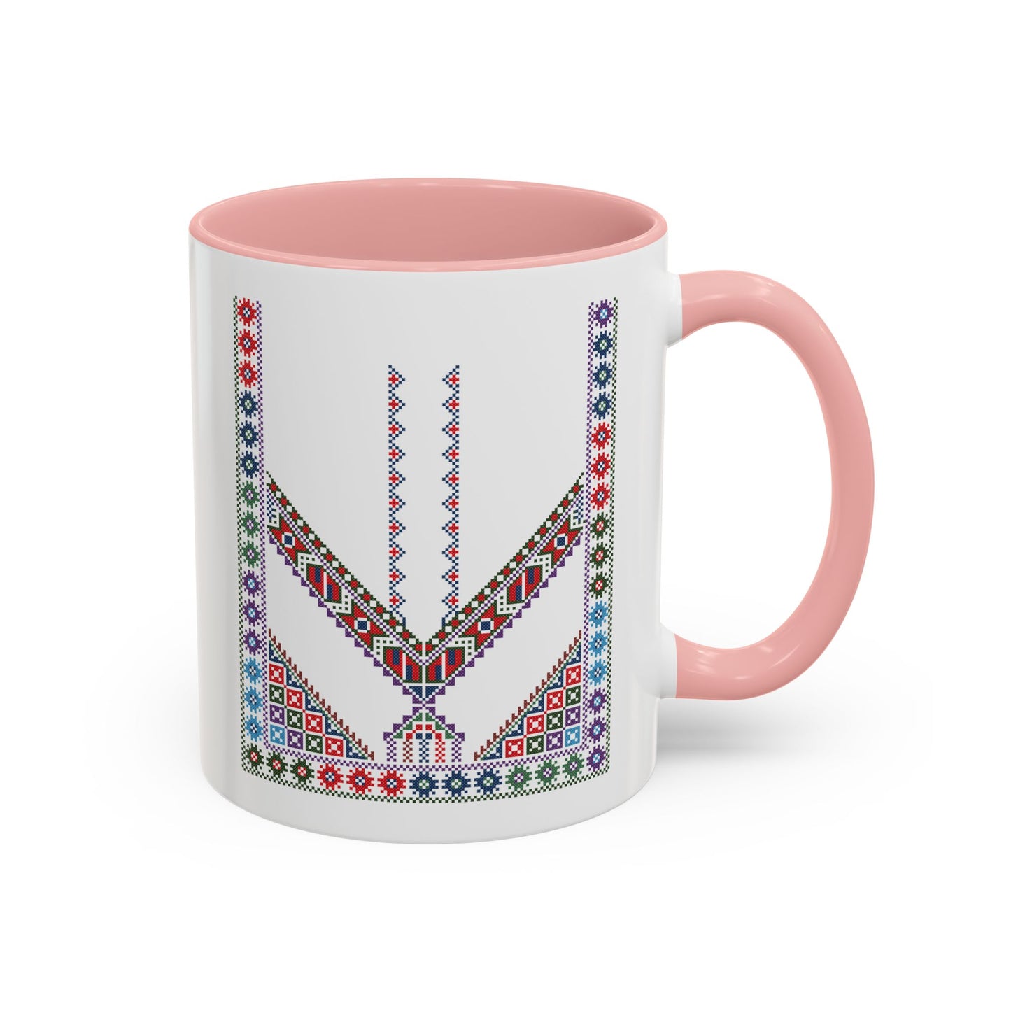 "Stones of Home" Tulkaram Chest Panel Mug,  A Sip of Palestinian Heritage.