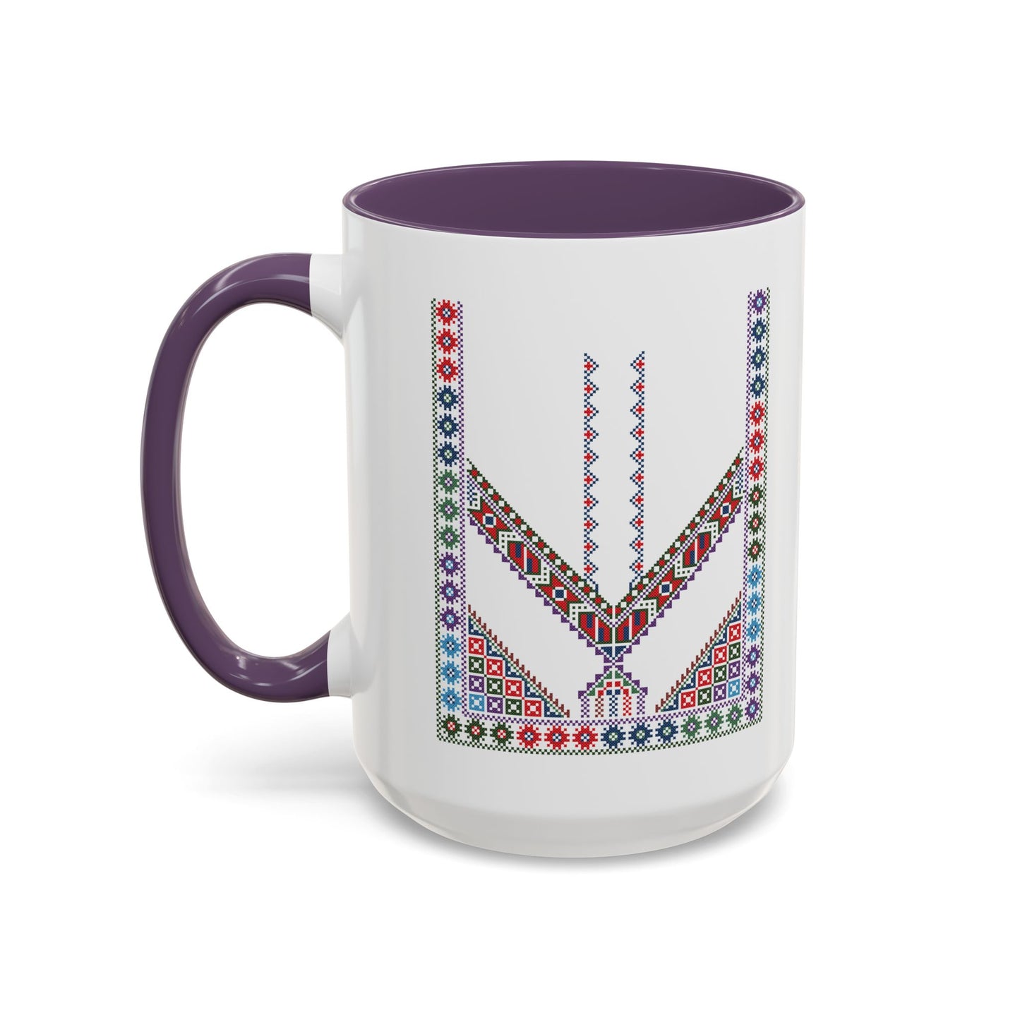 "Stones of Home" Tulkaram Chest Panel Mug,  A Sip of Palestinian Heritage.