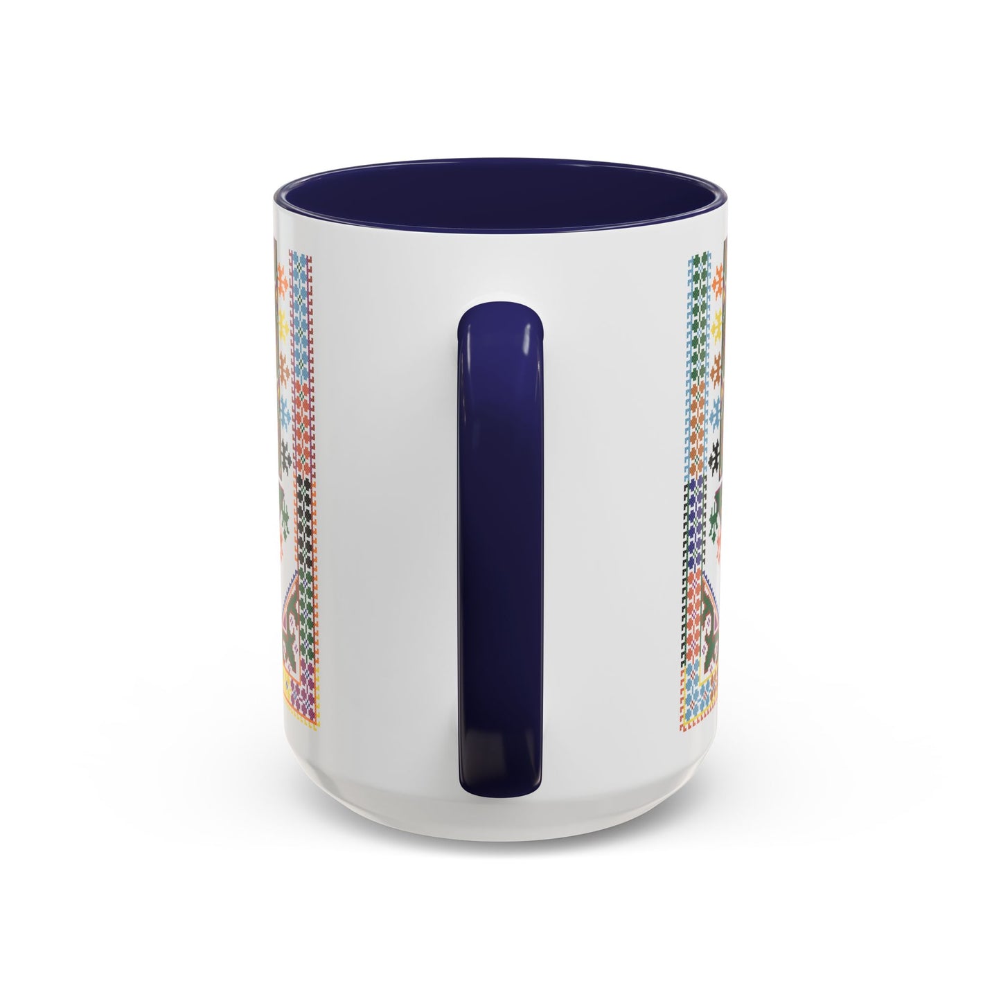 "Basil" Tulkaram Chest Panel Mug,  A Sip of Palestinian Heritage.