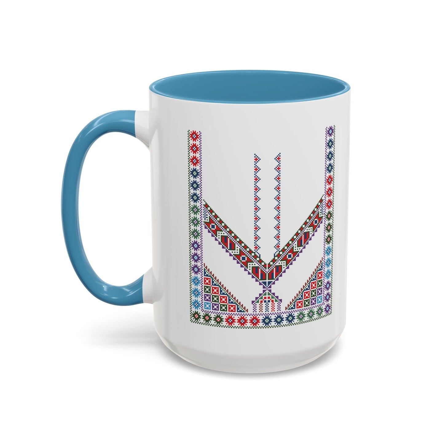 "Stones of Home" Tulkaram Chest Panel Mug,  A Sip of Palestinian Heritage.