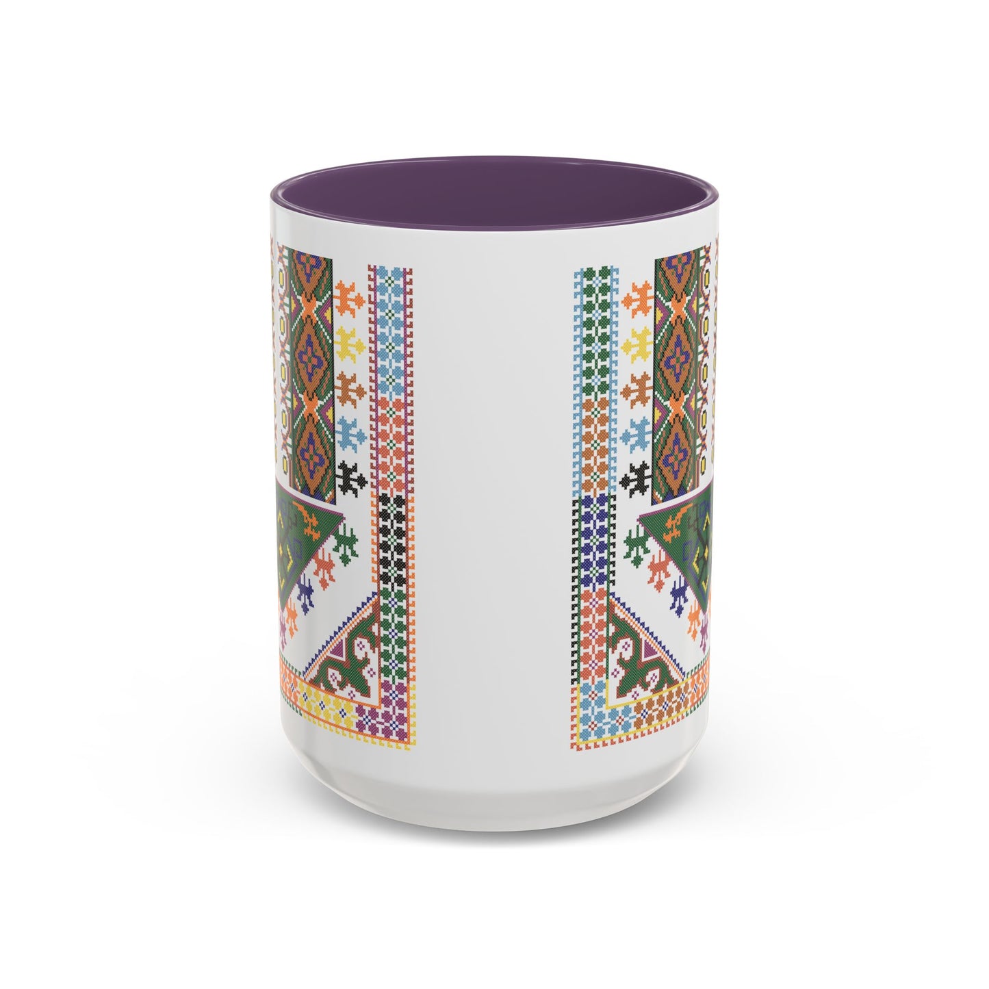 "Basil" Tulkaram Chest Panel Mug,  A Sip of Palestinian Heritage.