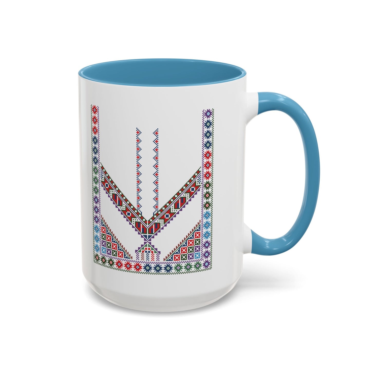 "Stones of Home" Tulkaram Chest Panel Mug,  A Sip of Palestinian Heritage.