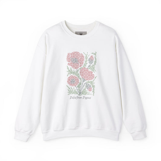 Palestinian Poppies - Crewneck Sweatshirt.