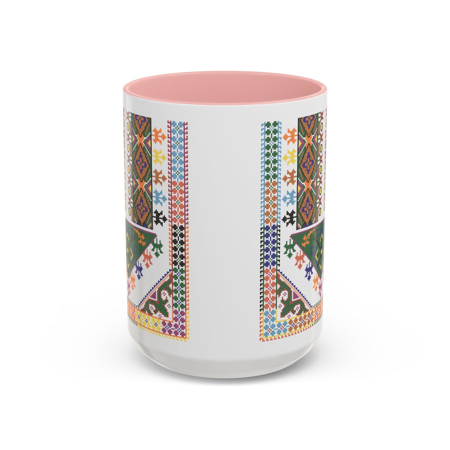 "Basil" Tulkaram Chest Panel Mug,  A Sip of Palestinian Heritage.