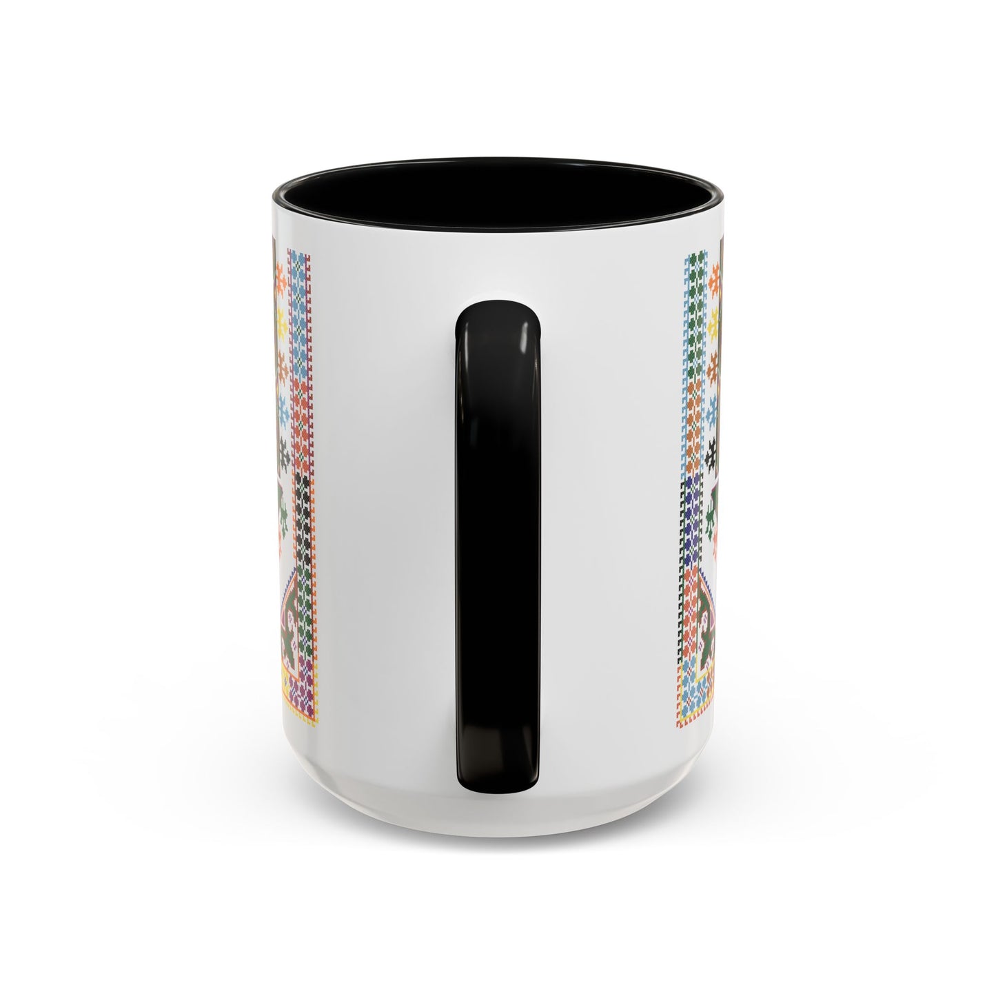 "Basil" Tulkaram Chest Panel Mug,  A Sip of Palestinian Heritage.