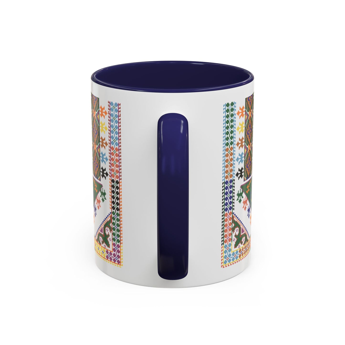 "Basil" Tulkaram Chest Panel Mug,  A Sip of Palestinian Heritage.