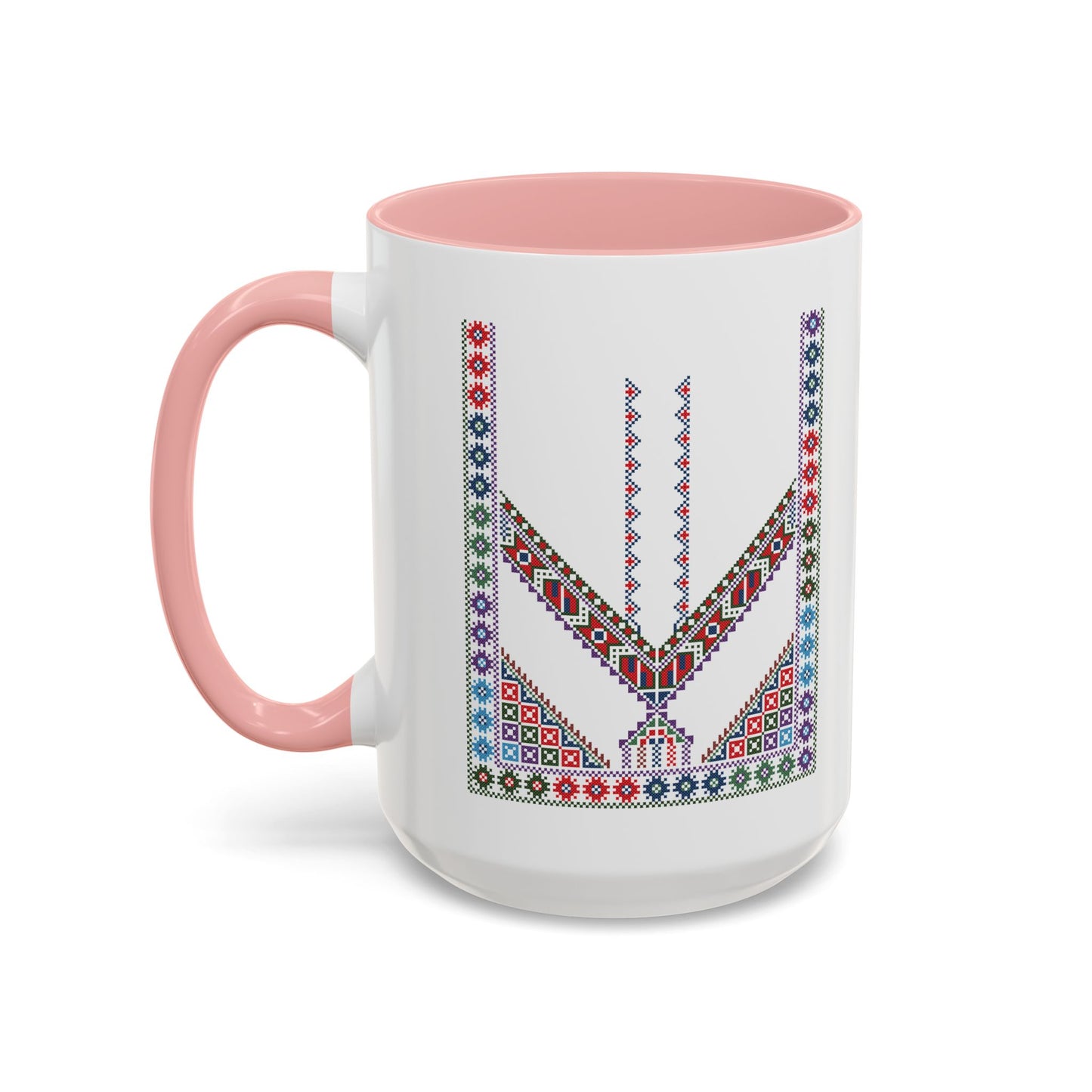 "Stones of Home" Tulkaram Chest Panel Mug,  A Sip of Palestinian Heritage.