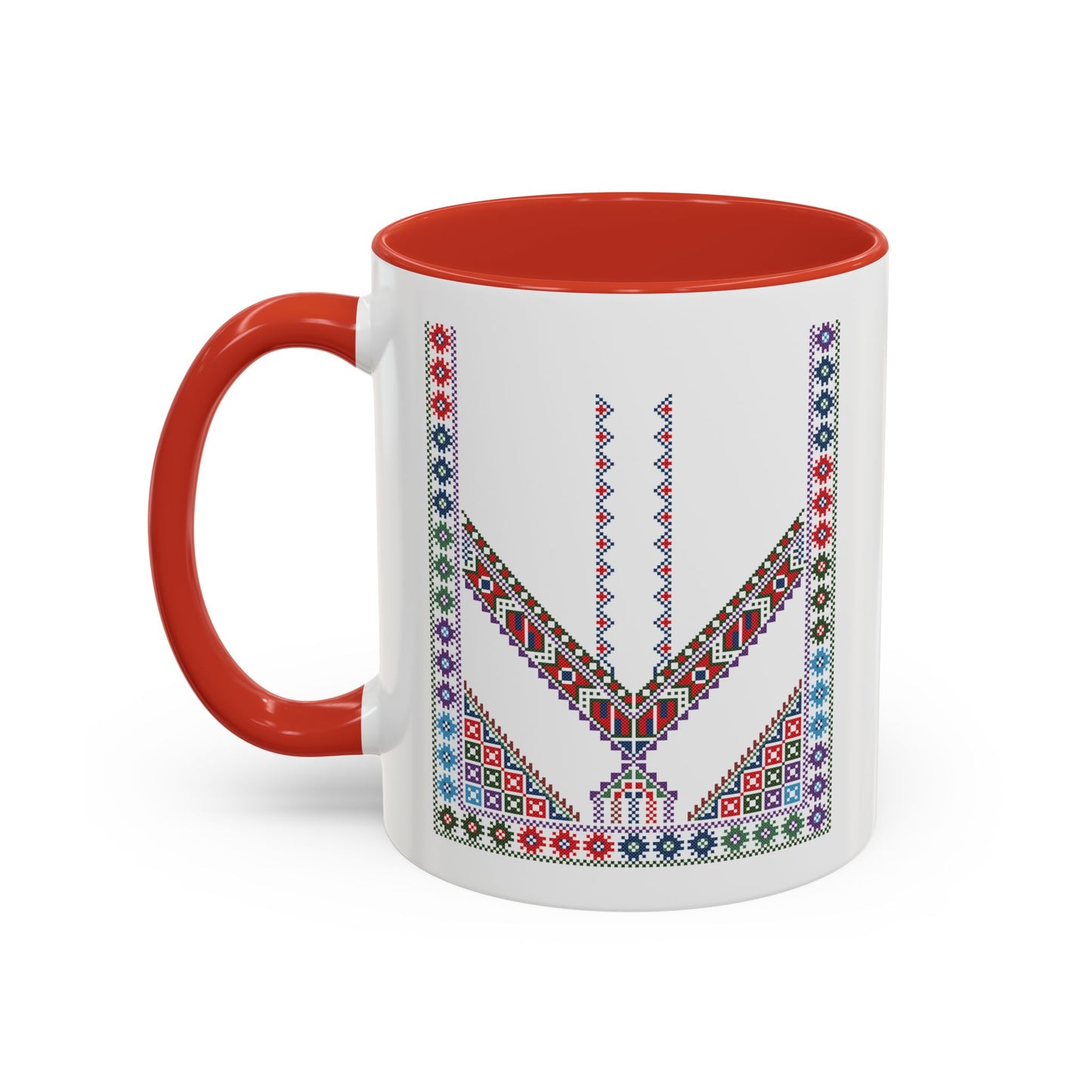 "Stones of Home" Tulkaram Chest Panel Mug,  A Sip of Palestinian Heritage.