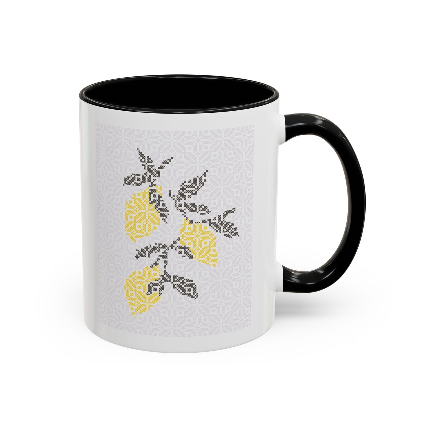 Palestinian Lemons Mug, A Sip of Palestinian Heritage.