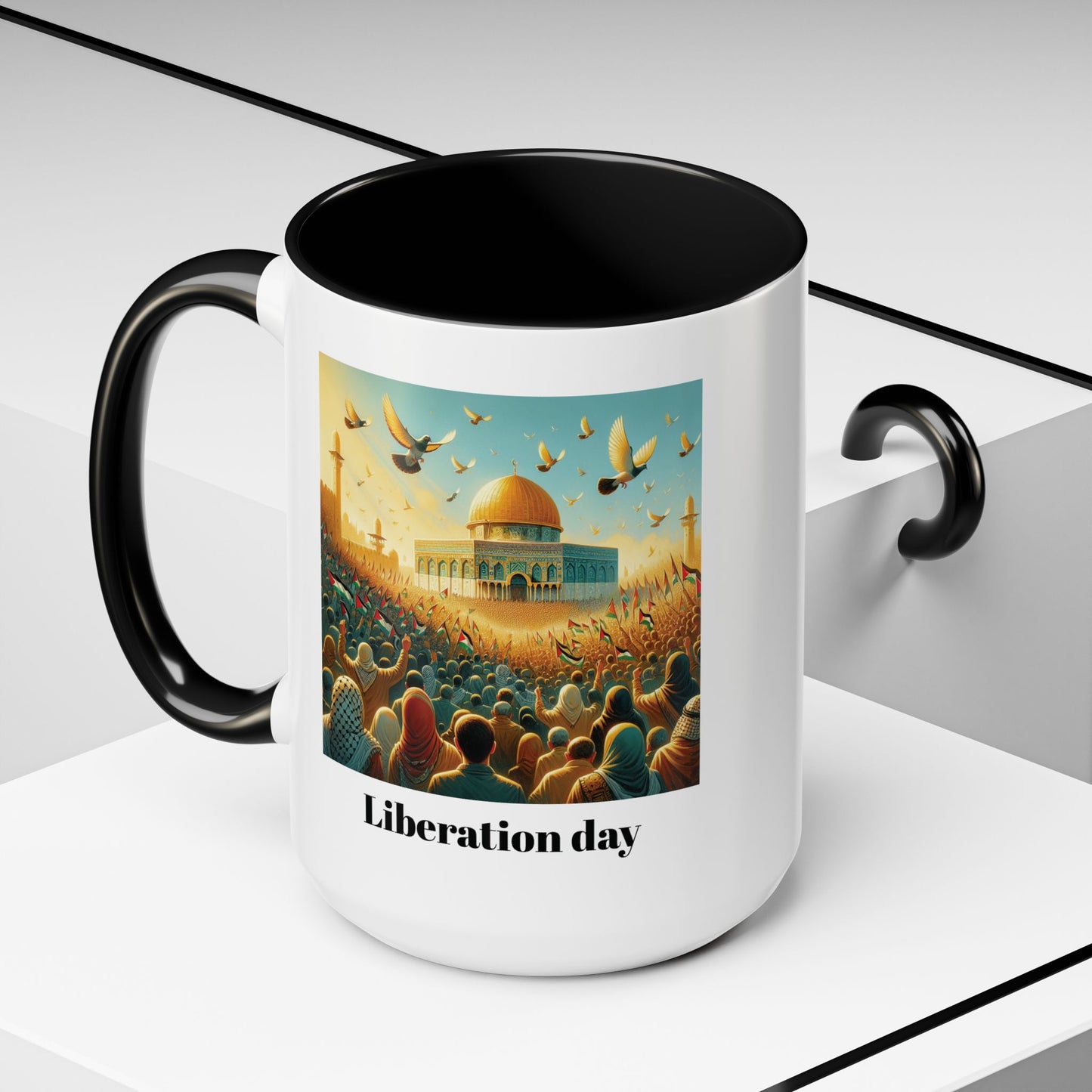 Liberation Day Mug (2), A Sip of Palestinian Heritage.