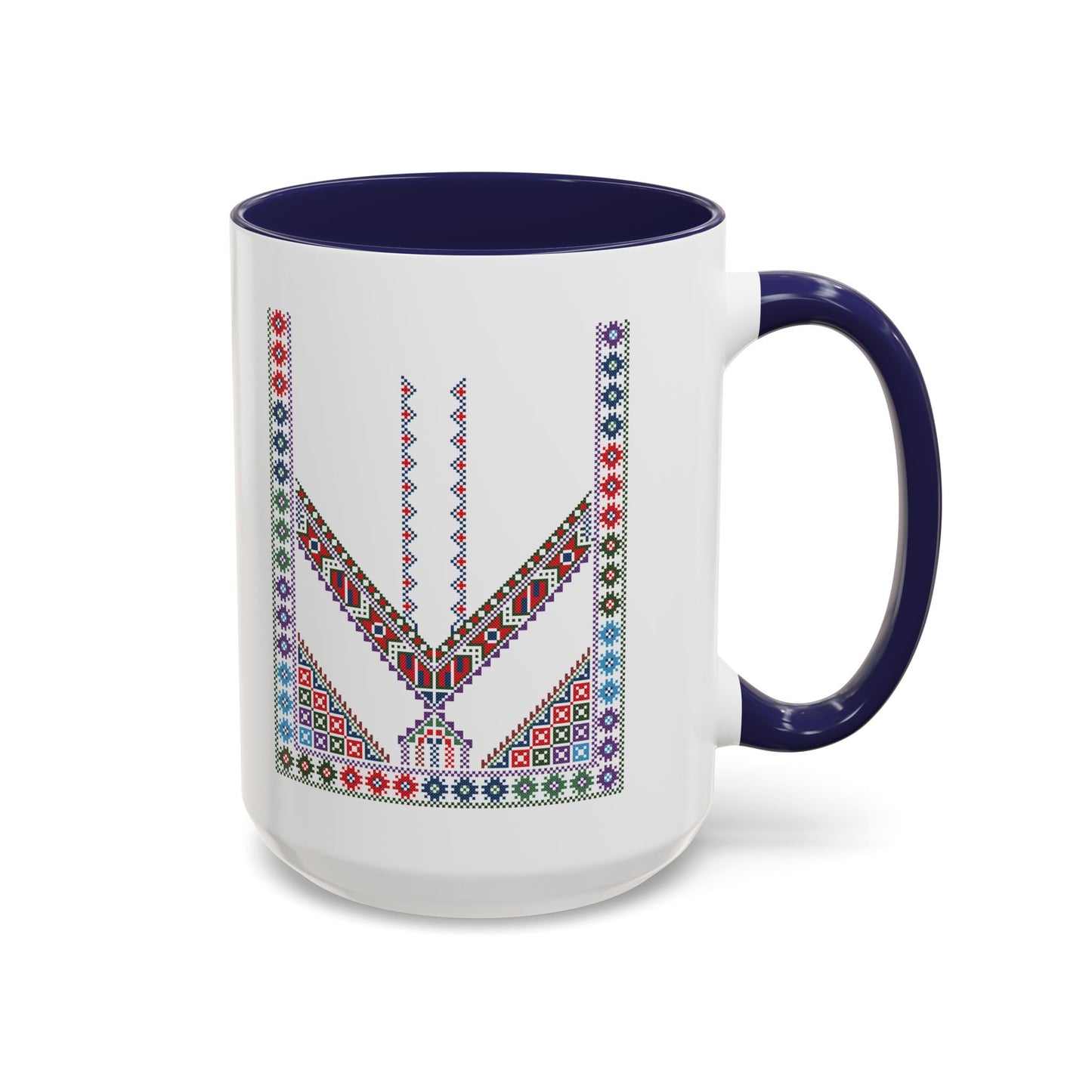 "Stones of Home" Tulkaram Chest Panel Mug,  A Sip of Palestinian Heritage.