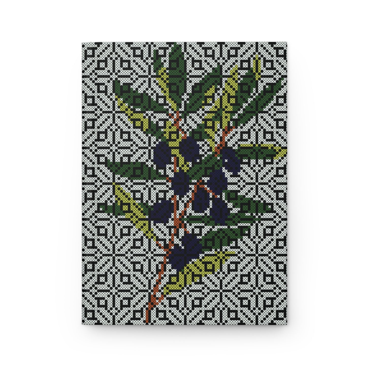 Palestinian Olive Branch (Black)- Hardcover Journal