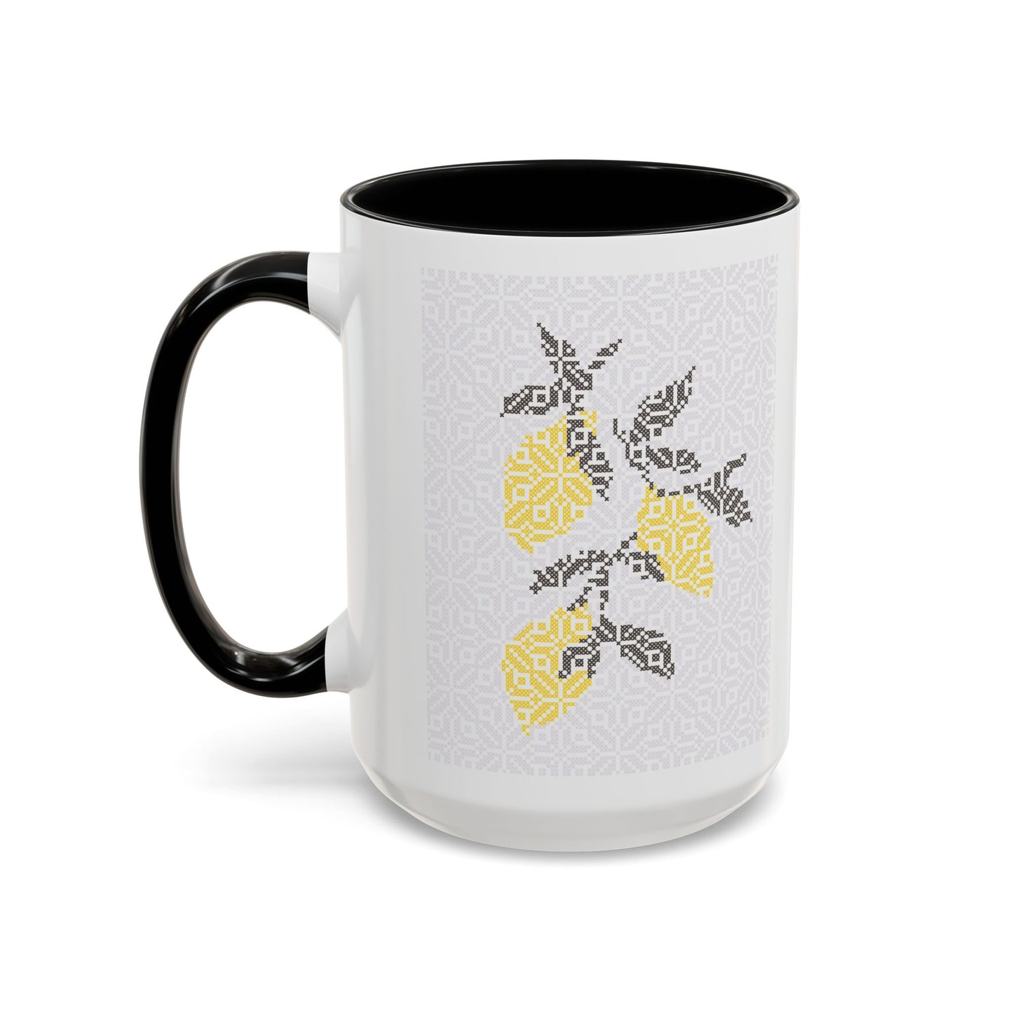 Palestinian Lemons Mug, A Sip of Palestinian Heritage.