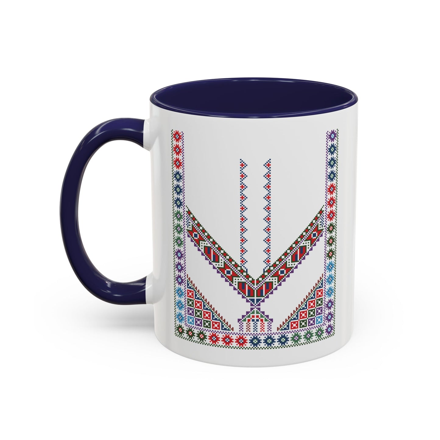 "Stones of Home" Tulkaram Chest Panel Mug,  A Sip of Palestinian Heritage.