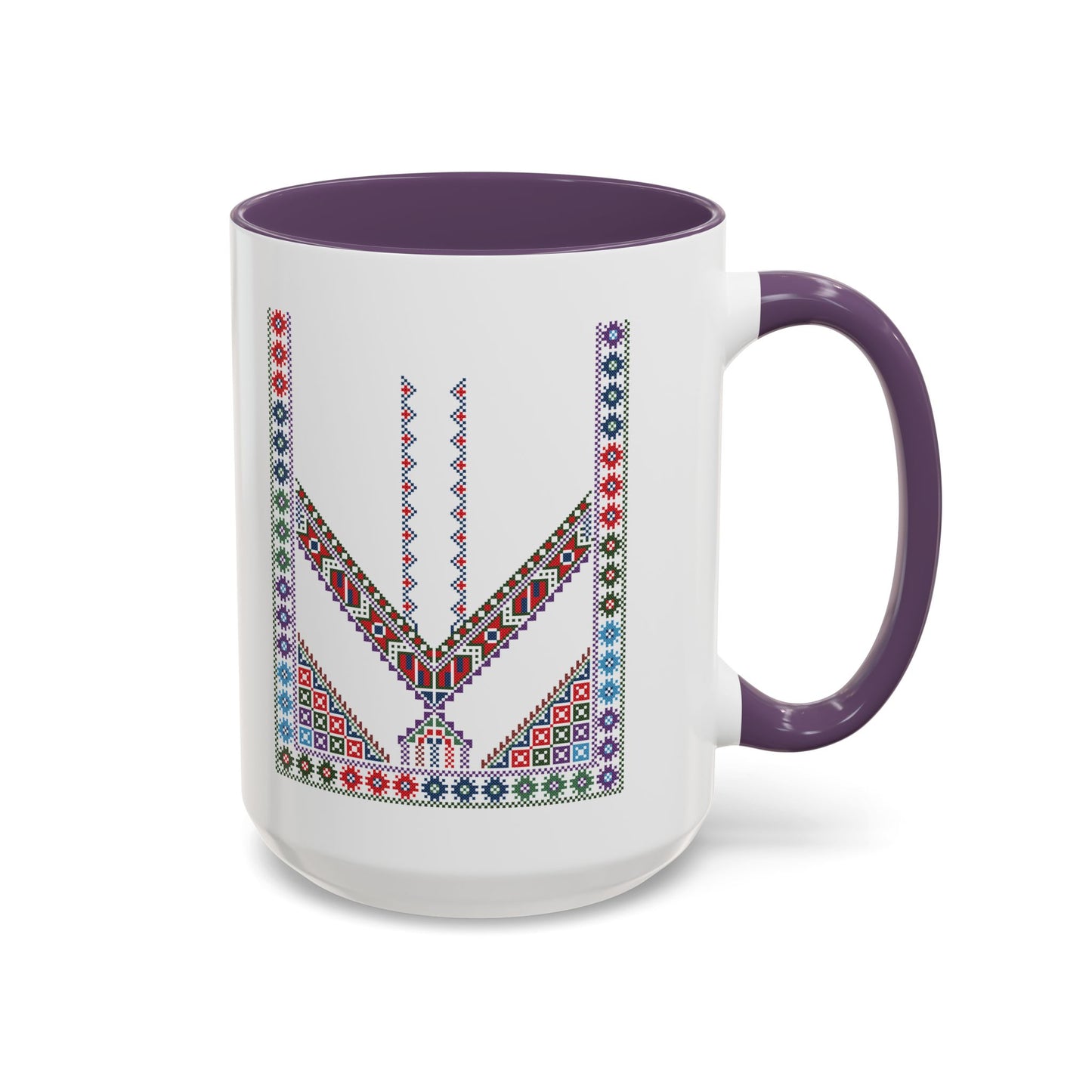 "Stones of Home" Tulkaram Chest Panel Mug,  A Sip of Palestinian Heritage.